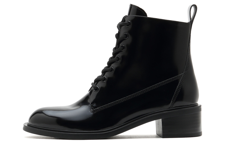 (Women) Staccato Martin Boots 'British Style Smooth Leather Black' SZPEC301DU2DD1
