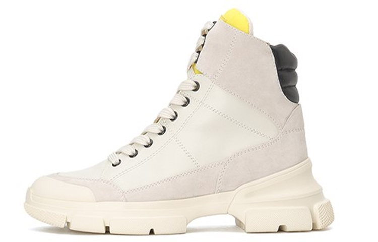 (Women) Staccato Martin Boots 'Lace-Up Chunky Beige Zipper' SZP9LI25DD1DD0