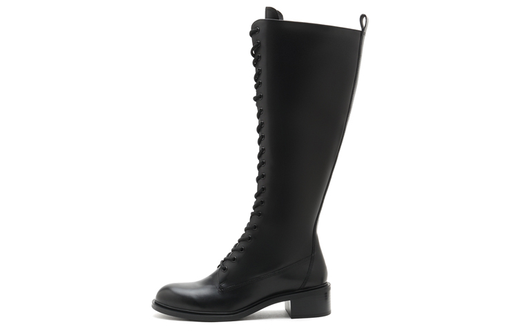 (Women) Staccato Martin High-Top Boots 'British Style Black Oil Leather' SZPEC307DU1DG1