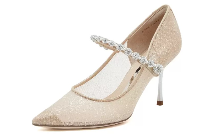 (Women) Staccato Mary Jane High Heels with Rhinestones 'Diamond Fairy' ED716AQ3
