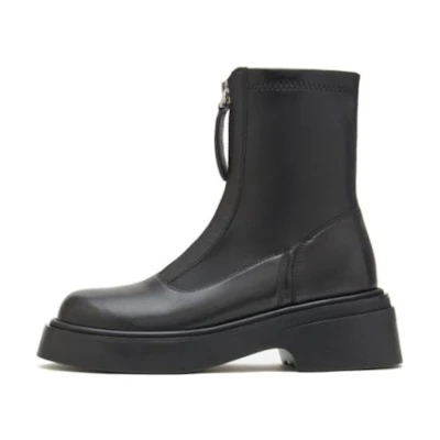 (W) Staccato Mid-Calf Boots 'Black' 'Zip Functionality Martin'