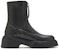 (W) Staccato But Hitam Mid-Calf dengan Zip Fungsi Martin. R2522DZ2