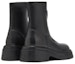 Shop (W) Staccato But Hitam Mid-Calf dengan Zip Fungsi Martin. R2522DZ2