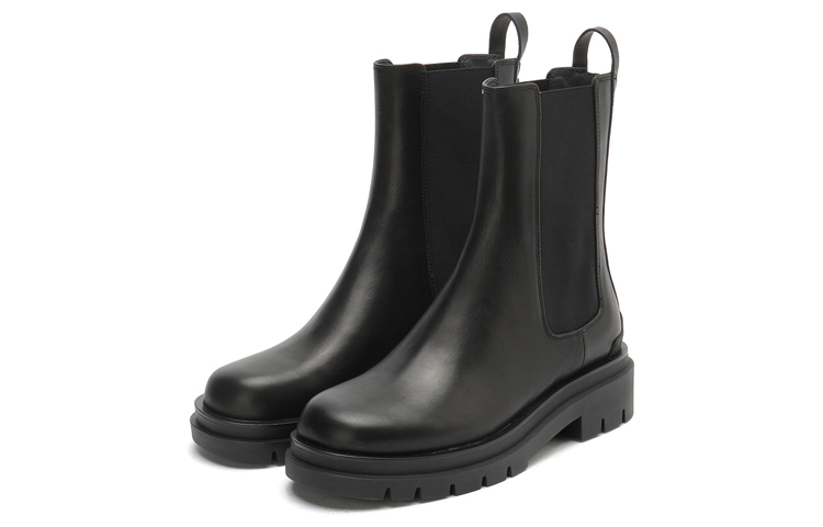(W) Staccato Mid-Calf Boots 'Winter Light Black British Style' 圖 3