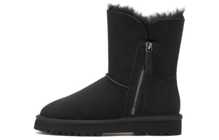 (Women) Staccato Mid-Calf Snow Boots 'Cow Suede Zip-Up Warmth' A5123DZ2