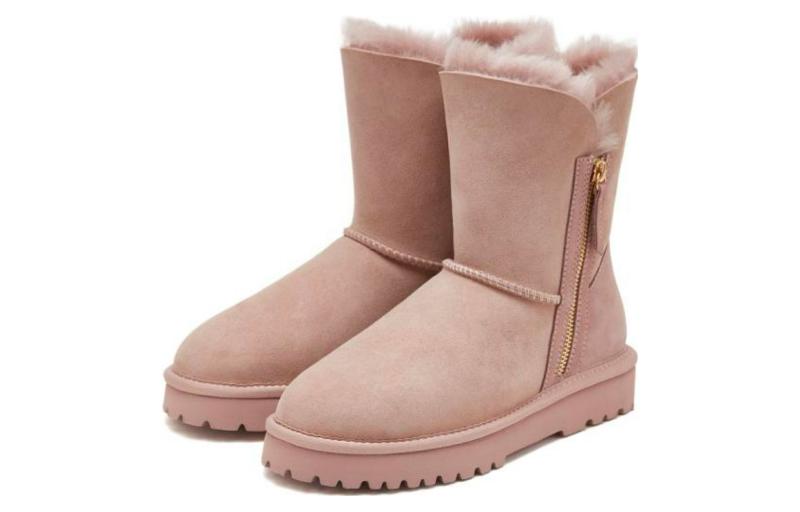 Sizing (Women) Staccato Mid-Calf Snow Boots 'Cow Suede Zip-Up Warmth' A5123DZ2