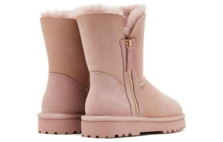 Cheap (Women) Staccato Mid-Calf Snow Boots 'Cow Suede Zip-Up Warmth' A5123DZ2