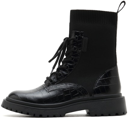 (Women) Staccato Mid-Cut Martin Boots 'British Style Black' 9VL30DZ1 Buy (Women) Staccato Mid-Cut Martin Boots 'British Style Black' 9VL30DZ1