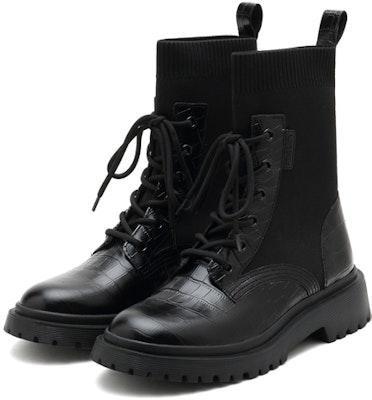 (Women) Staccato Mid-Cut Martin Boots 'British Style Black' 9VL30DZ1 Lookbook (Women) Staccato Mid-Cut Martin Boots 'British Style Black' 9VL30DZ1
