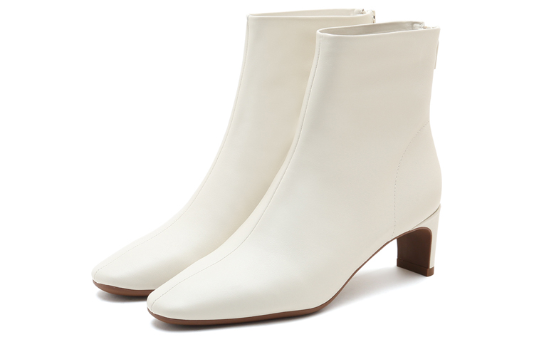(W) Staccato Mid-Heel Zipper Ankle Boots 'Beige' 圖 3