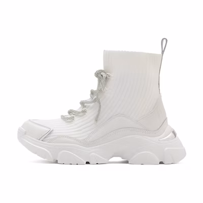 (W) Staccato Mid-Top Elastic Ankle Boots 'Fabric Bowtie'
