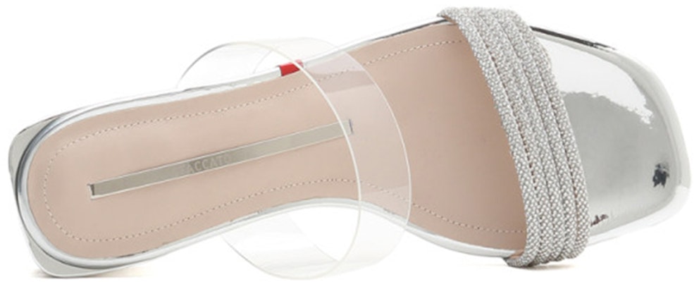 (W) スタッカート ワンストラップチャンキーサンダル 白銀 SZPEBO03DB1BT1 Shop (W) スタッカート ワンストラップチャンキーサンダル 白銀 SZPEBO03DB1BT1