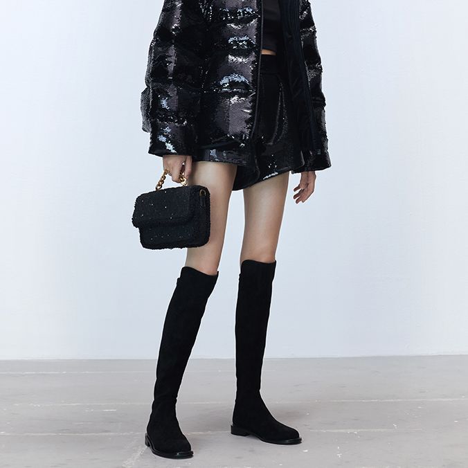 (W) Staccato Over-The-Knee Elastic High Boots 'Fashion Black' 圖 6