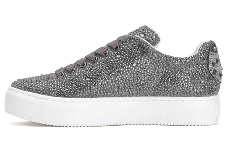 (Women) Staccato Platform Lace-up 'Silver Grey Velvet' SZP9VG11DP2CM0