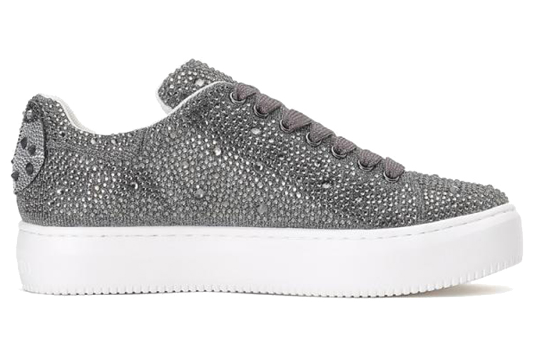 (W) Staccato Platform Lace-up 'Silver Grey Velvet' 圖 2