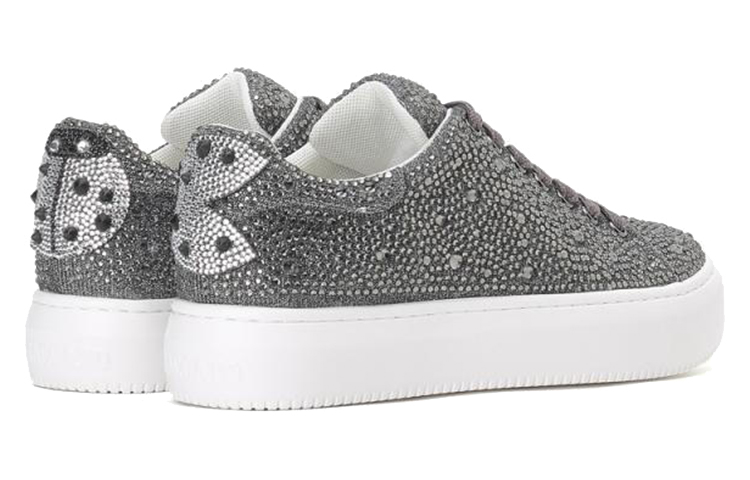 (W) Staccato Platform Lace-up 'Silver Grey Velvet' 圖 4