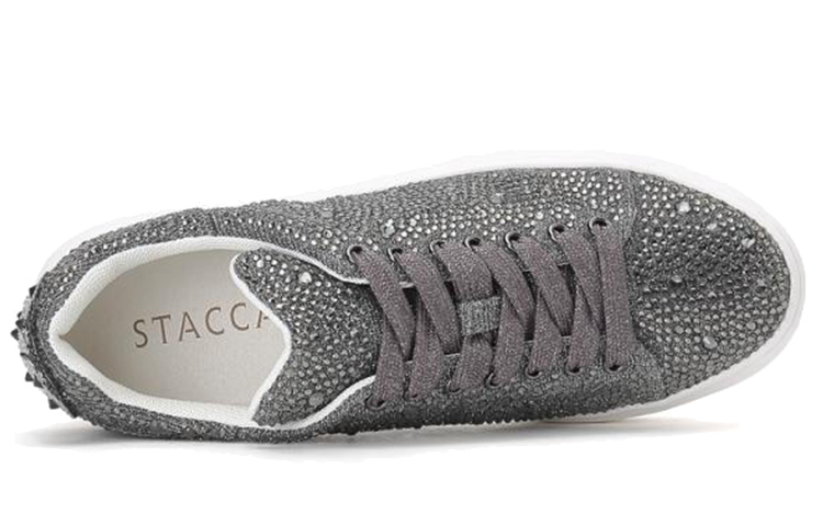 (W) Staccato Platform Lace-up 'Silver Grey Velvet' 圖 5