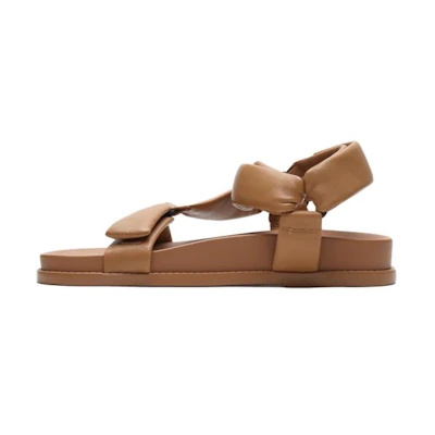 (W) Staccato Platform Sandal 'Brown Magic Tape'