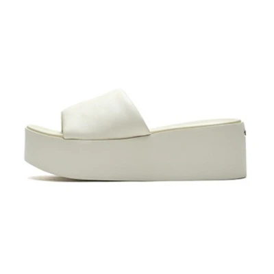 (W) Staccato Platform Slide 'Cotton White'