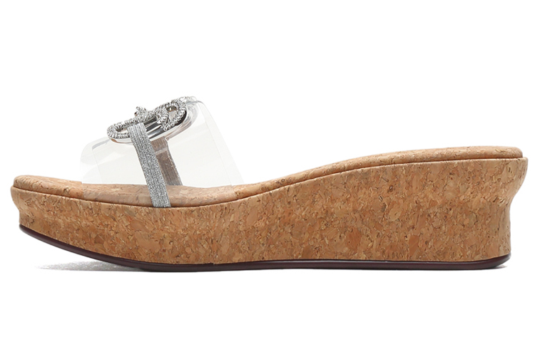 (Women) Staccato Platform Wedge Sandals 'Silver Yellow' SZPEYB62DB1BT1