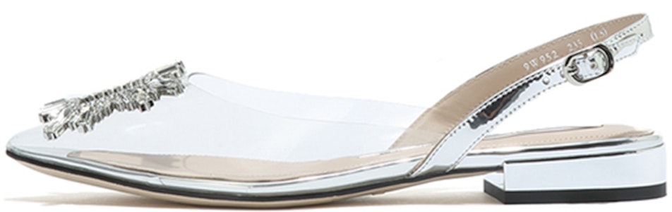 (W) スタッカート ポインテッドトゥ 太ヒール フラット (ホワイト) SZP9W952DA1AH1 Buy (W) スタッカート ポインテッドトゥ 太ヒール フラット (ホワイト) SZP9W952DA1AH1