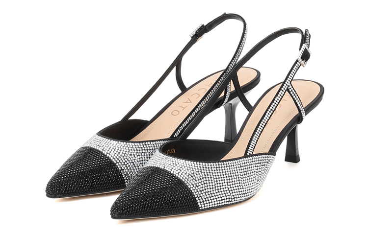 Lookbook (W) （女性用）スタッカート ポインテッドトゥハイヒール 'ファッショナブルエレガンスブラック' SZP9NW60DU1CH1 SZP9NW60DU1CH1