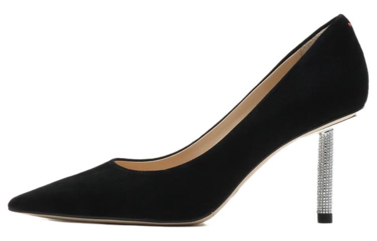 (Women) Staccato Pointed Toe High Heeled Leather 'Black Fashion' ED705CQ2A