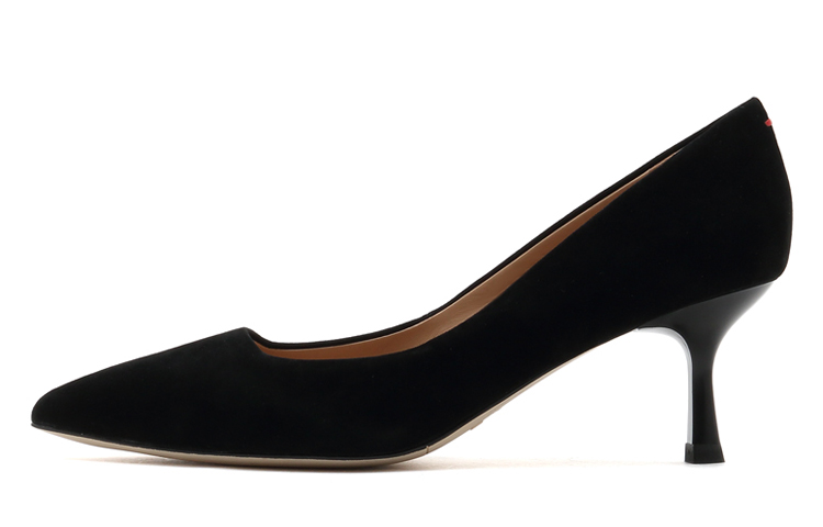 (W) Staccato Pointed Toe High Heels 'Black Wedding'