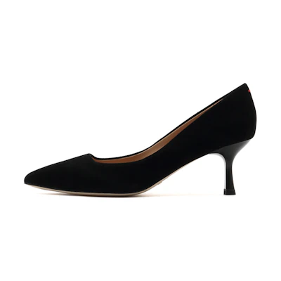 (W) Staccato Pointed Toe High Heels 'Black Wedding'