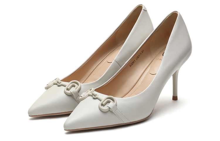 Lookbook (W) 思加图尖头高跟鞋“时尚白” S5RA3261DD3AQ1