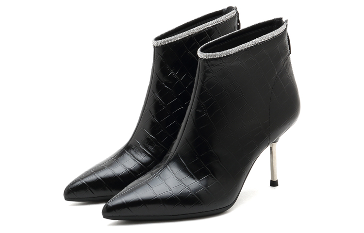 (W) Staccato Pointed Toe High Heels 'Trendy Casual Ankle Boot Black' 圖 3