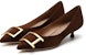 (W) Staccato Tumit Kucing Hujung Runcing 'Brown Wedding' SZP9ER49DT1CQ1