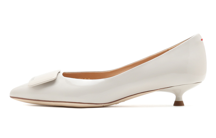 (Women) Staccato Pointed Toe Kitten Heel 'Grey White' SZP9ER48DP1CQ1