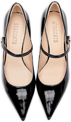 思加图Staccato 頭層牛皮 尖頭魔術貼 酒杯跟 高跟鞋 5cm 女款 Lookbook 思加图Staccato 頭層牛皮 尖頭魔術貼 酒杯跟 高跟鞋 5cm 女款