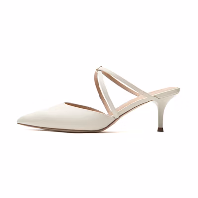 (W) Staccato Pointed Toe Stiletto 'Beige'