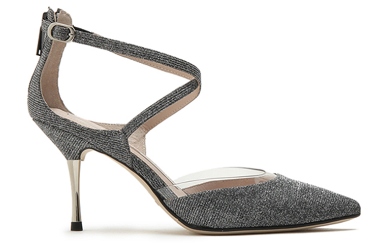 (W) Staccato Pointed Toe Stiletto High Heels 'Silver Grey' 圖 2