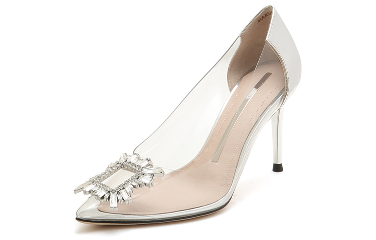 (W) Staccato Pointed Toe Stiletto High Heels 'Silver' 圖 3