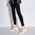 (W) Staccato PU Square Toe Slip-On Tumit Blok 6cm 'Hitam Klasik' EL106CQ3