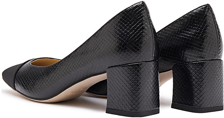 (Women) Staccato PU Square Toe Slip-On Block Heel 6cm 'Classic Black' EL106CQ3 1