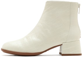 (Women) Staccato Retro 'Cream Fashion Simple Chunky Heel Ankle Boot' SZPECZ02DD2DD1 (Women) Staccato Retro 'Cream Fashion Simple Chunky Heel Ankle Boot' SZPECZ02DD2DD1