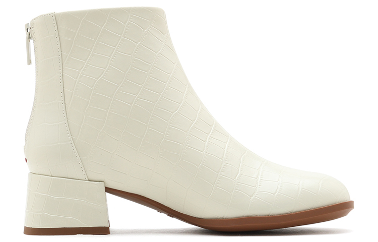 Order (Women) Staccato Retro 'Cream Fashion Simple Chunky Heel Ankle Boot' SZPECZ02DD2DD1