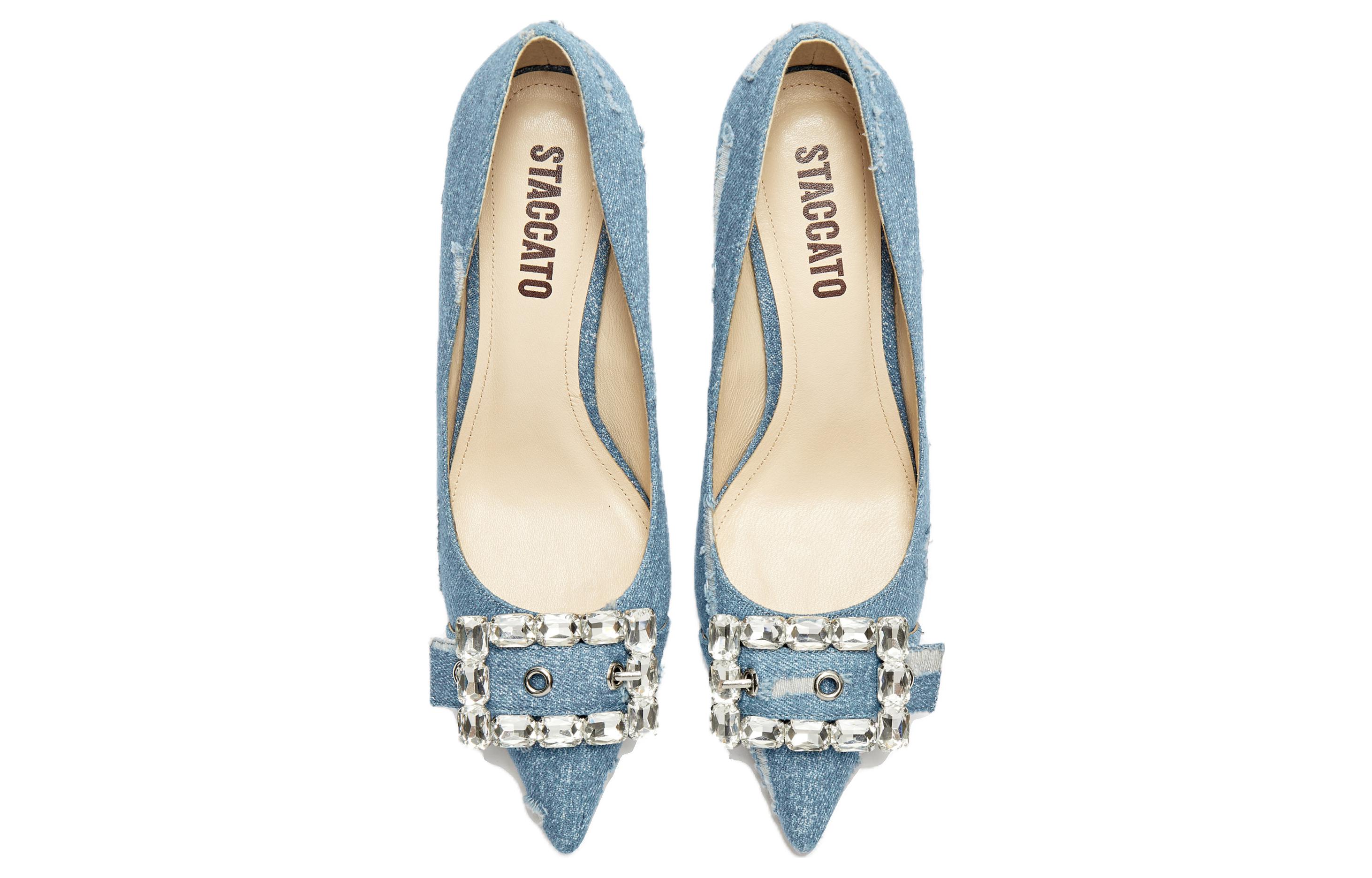 (W) Staccato Retro French Pointed-Toe Flat 'High Heel 9cm' 圖 3