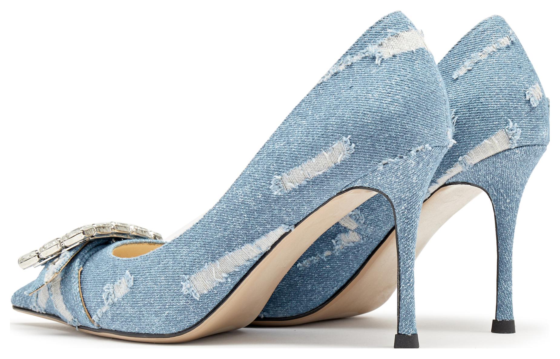 (W) Staccato Retro French Pointed-Toe Flat 'High Heel 9cm' 圖 4