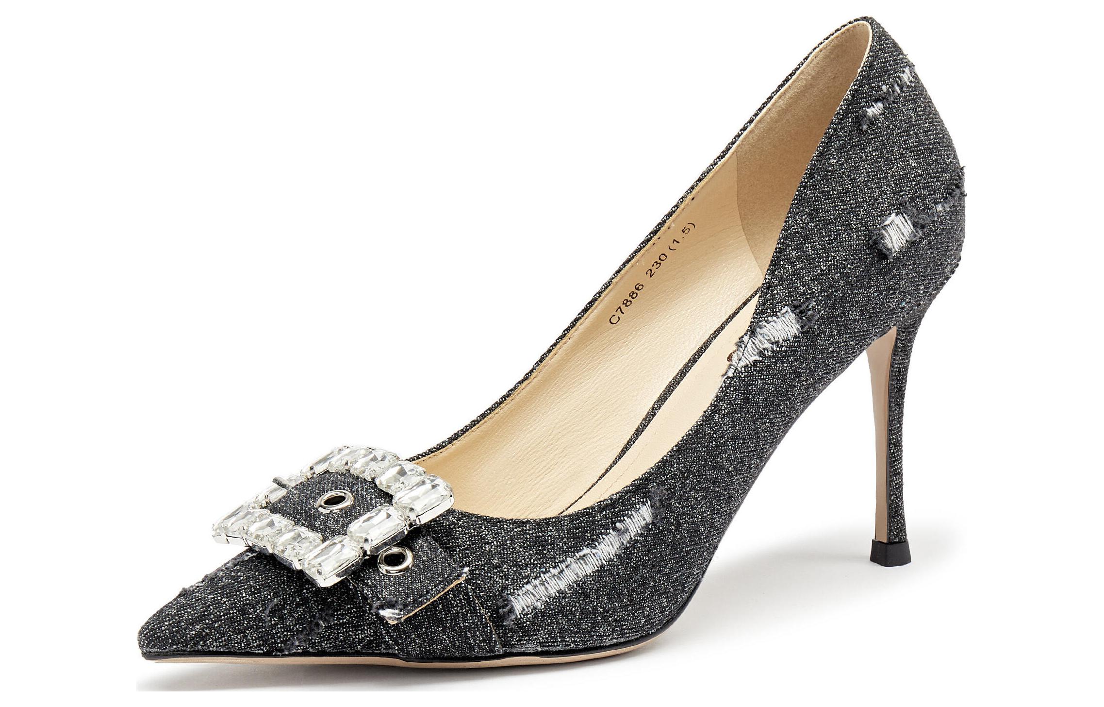 (W) Staccato Retro French Pointed-Toe Flat 'High Heel 9cm' 圖 8