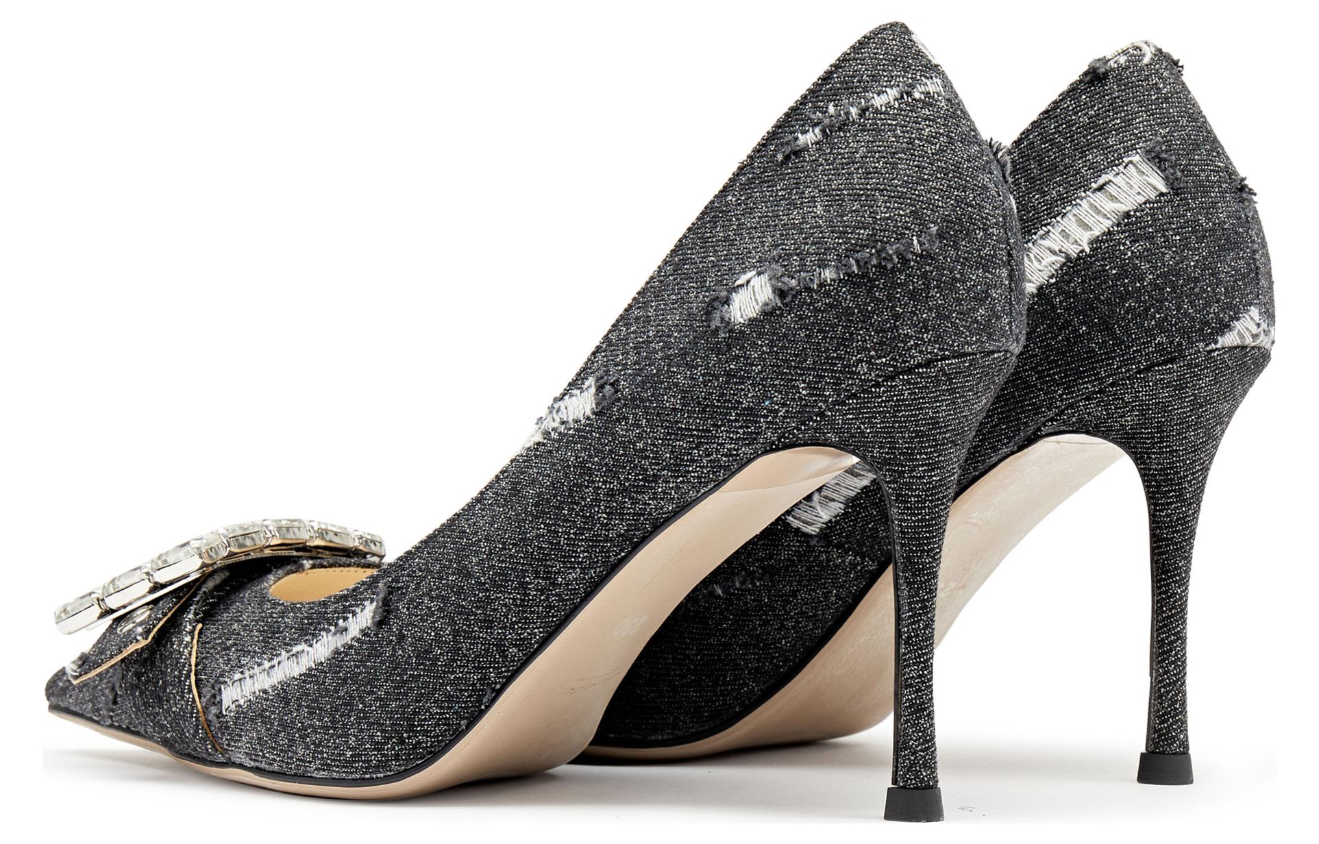 (W) Staccato Retro French Pointed-Toe Flat 'High Heel 9cm' 圖 10