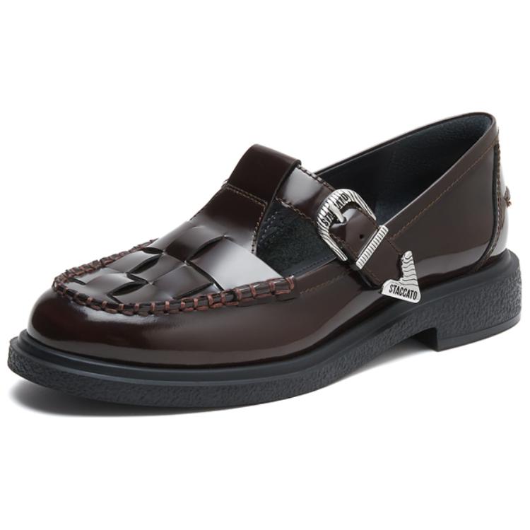 (W) Staccato Retro Roman Woven Flats 'First Layer Cowhide' 圖 4