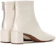 Shop (Women) Staccato Retro Square Toe Chunky Heel Boots 'Cream' SZP9UP05DD1DD0