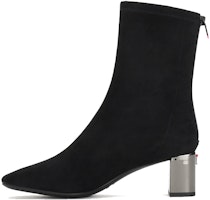 (Women) Staccato Retro Square Toe Chunky Heel Leather Boots 'Black' SZP9UP12DU1DZ0 (Women) Staccato Retro Square Toe Chunky Heel Leather Boots 'Black' SZP9UP12DU1DZ0