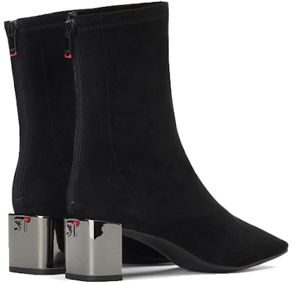 (Women) Staccato Retro Square Toe Chunky Heel Leather Boots 'Black' SZP9UP12DU1DZ0 Shop (Women) Staccato Retro Square Toe Chunky Heel Leather Boots 'Black' SZP9UP12DU1DZ0
