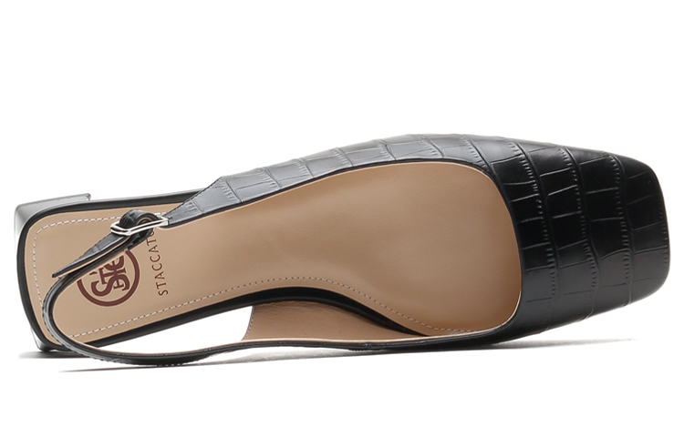 (W) Staccato Retro Square Toe Sandals 'Black' 圖 3